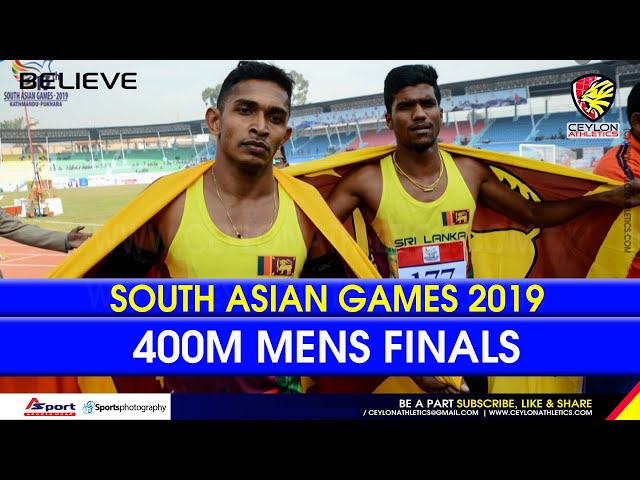 400m Men Finals Sri Lanka Gold - 13th South Asian Games 2019 -  Nepal - Sri Lanka Players