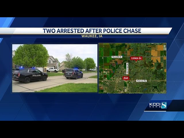 Metro police pursuit ends with 2 behind bars