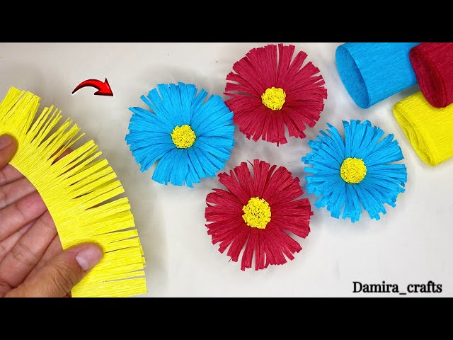 Crepe Paper Decoration Ideas. DIY Crepe Paper Flowers. #diy
