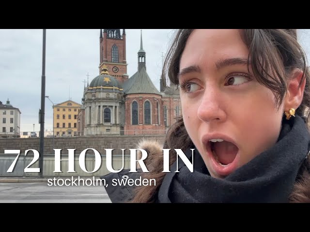 bella spends 72 hours in Sweden | hostel life, architecture, and glitter shots