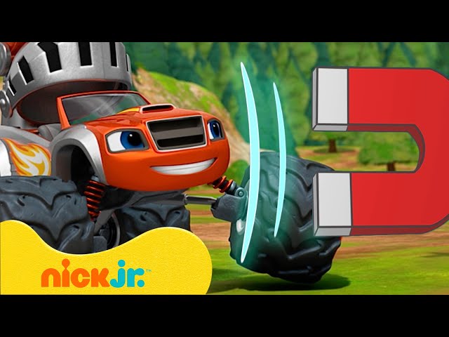 Blaze en de Monsterwielen | Blaze gebruikt MAGNEETKRACHT op zijn wielen! 🧲 | Nick Jr. Nederlands