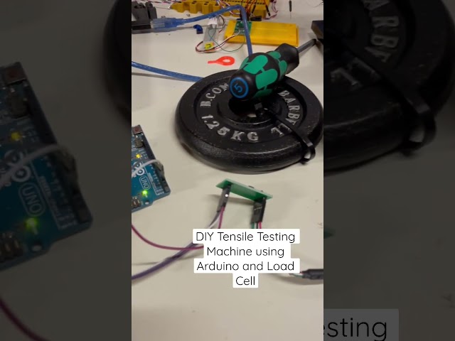 DIY Tensile Strength Testing Machine using #arduino, Load Cell + HX711 #materialtesting #slowmotion