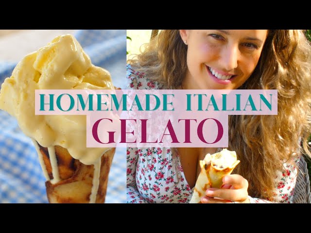 HOMEMADE ITALIAN GELATO in Tuscany, Italy (no ice cream maker)