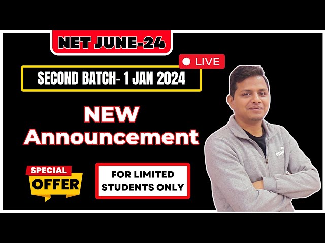 New Announcement CSIR-NET June-2024 || By- Sunil Bansal
