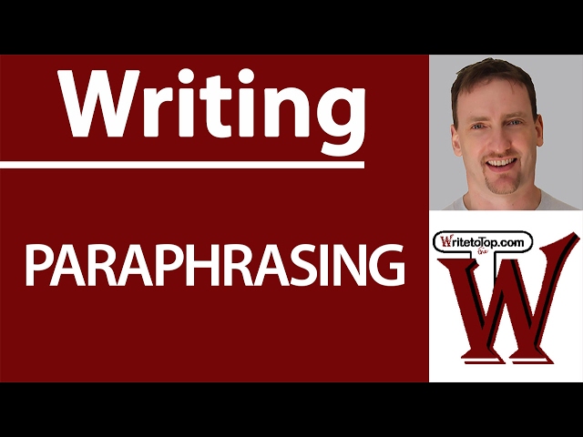 How to Paraphrase