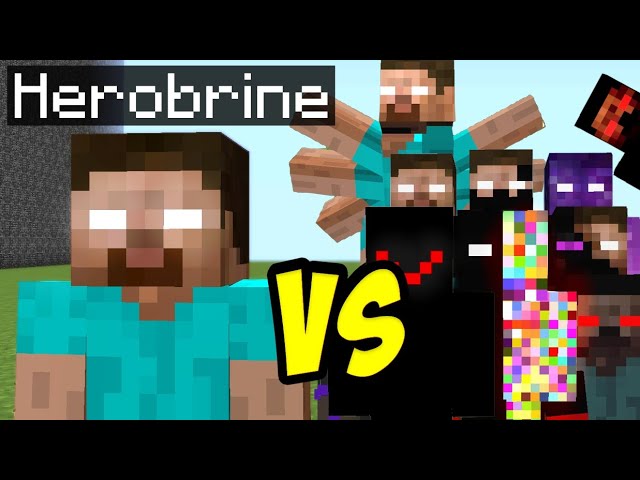 Herobrine vs Error422 all creepypasta mobs in minecraft part 10