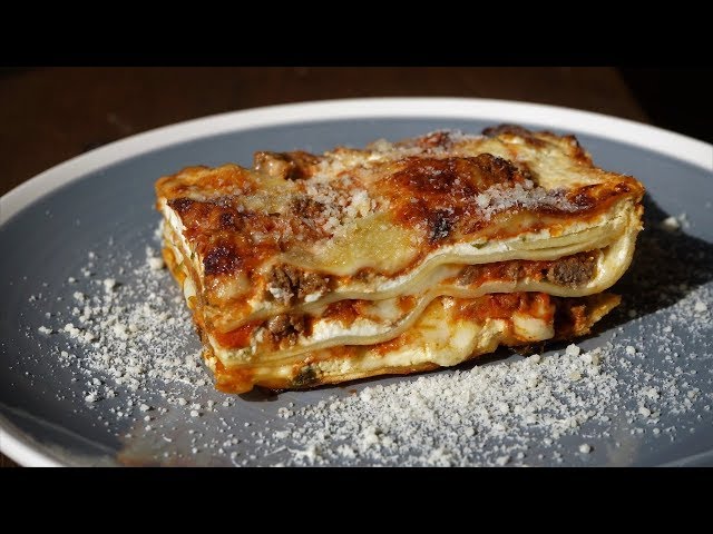 Start to Finish Beef and Cheese Lasagna Recipe – Homemade lasagna noodles & Bolognese sauce