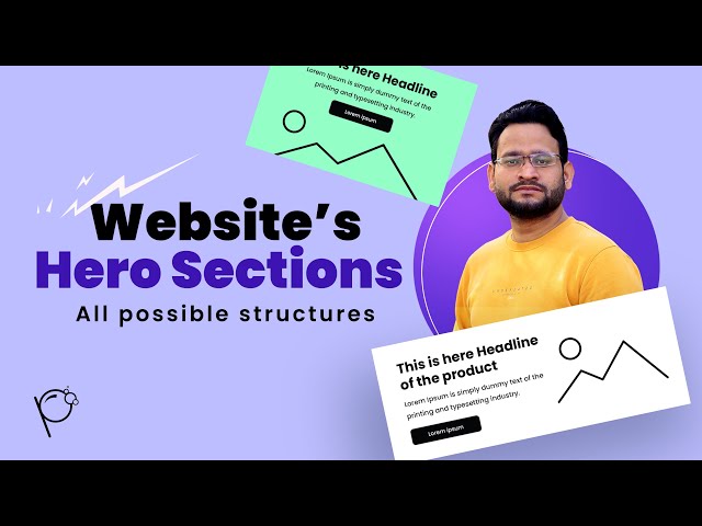 All Possible Website's Hero Section Designs structures Defined in HIndi #uidesign #design #website