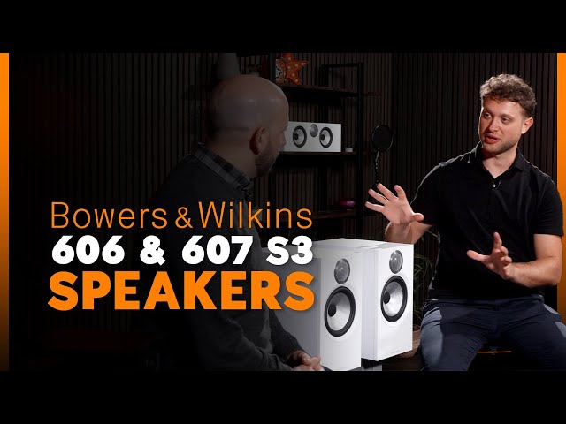 A First Look at the brand new Bowers & Wilkins 607 S3 and 606 S3 Bookshelf Speakers | AV.com