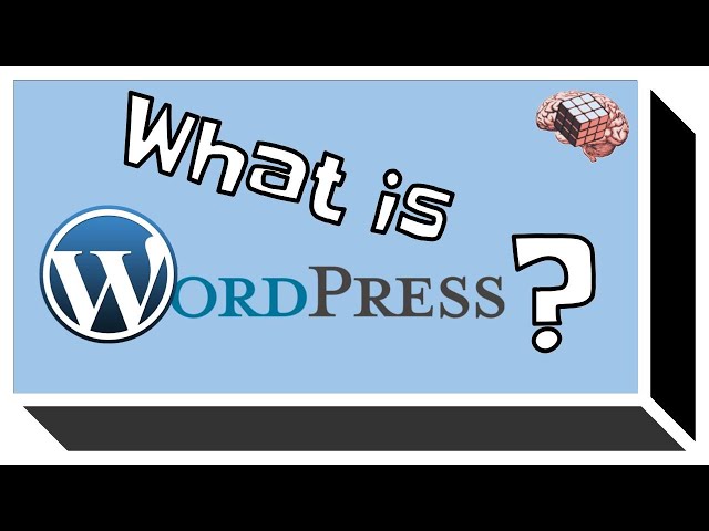 What is WordPress? (Basics Web Design Tutorial)