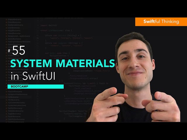 System Materials and Backgrounds in iOS 15 for SwiftUI | Bootcamp #55