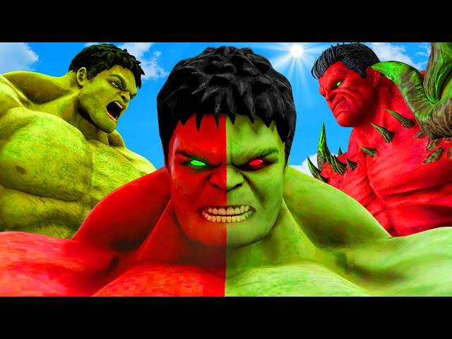 HULK VS ABOMINATION | "RED-GREEN" Hulk Released! Super Epic Battle