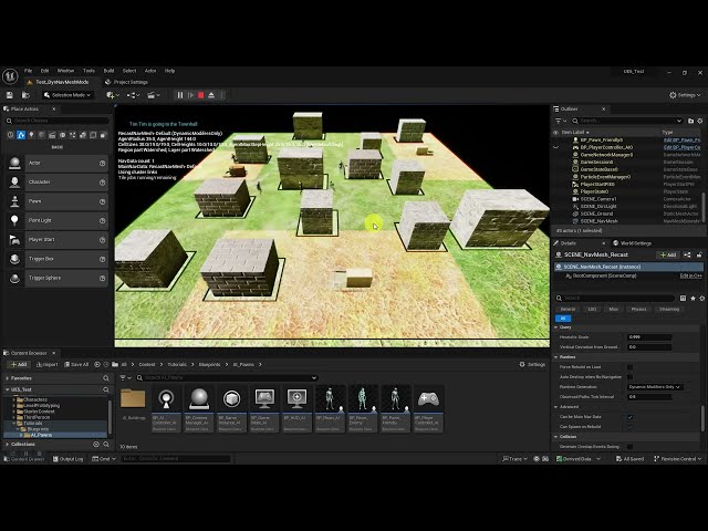Help With City Builder On Dynamic NavMesh With NavMods; UNREAL ENGINE 5.3.2