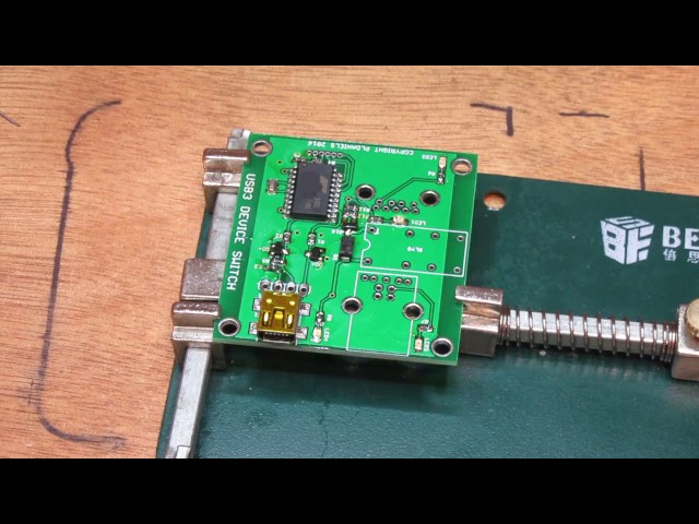 USB Relay build at 4x speed up of Surface mount (SMD) electronics [ Music audio only ]