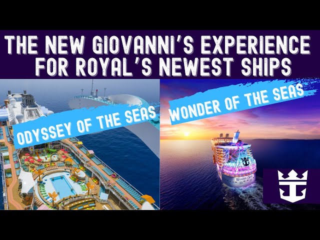 Royal Caribbean New Food Menu | Giovanni’s Kitchen | Wonder of the Seas | Odyssey of the Seas 2022