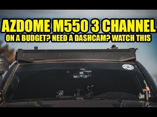 2024 BUDGET 3 CHANNEL DASHCAM AZDOME M550 Records Inside, Outside, Rear | CLIPS + FEATURES + Install