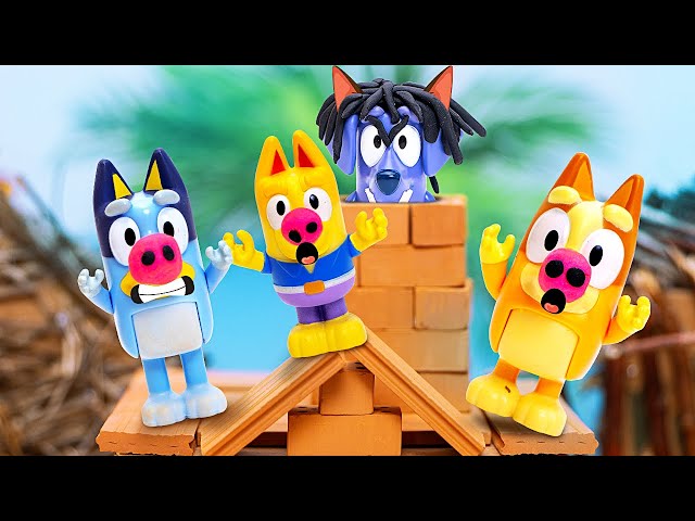 Toy Tale: The Three Little Pigs Adventure with Bluey and Friends - Learning Video for Kids 🐷