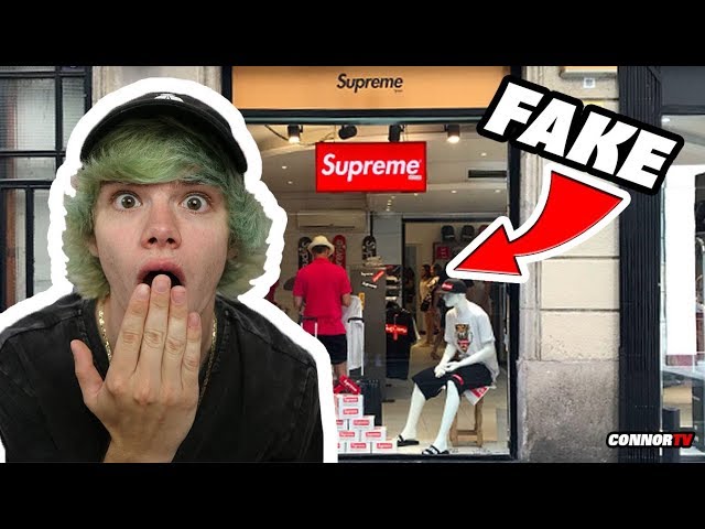 Visiting a FAKE SUPREME Store Online in Europe! What???