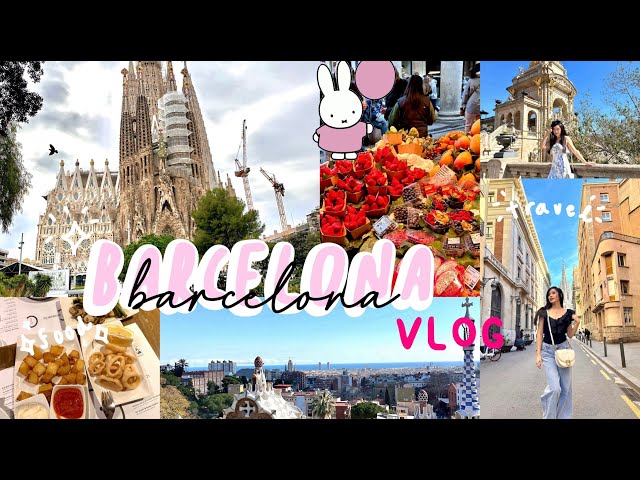 BARCELONA Vlog, food and tapas, travel, attractions 🥘🍓🍸