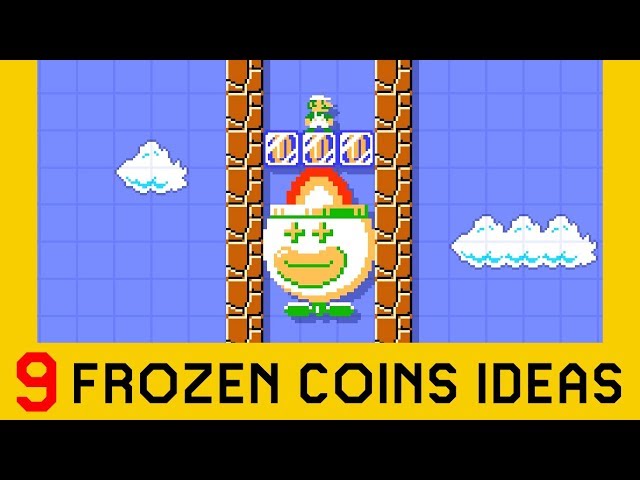 9 Ideas with Frozen Coins (Part 2) - Super Mario Maker 2
