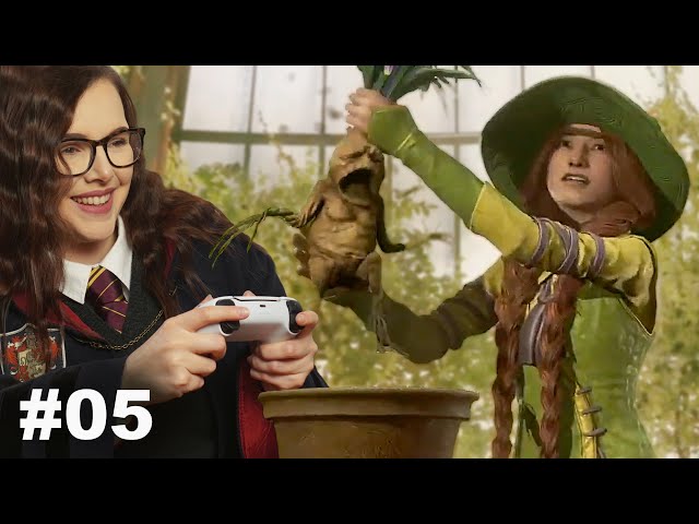 HOGWARTS LEGACY PART 5: 🎮 Herbology & Potions Class! 🪴🧪