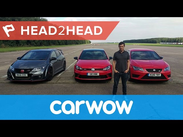 VW Golf GTI Clubsport vs Seat Leon Cupra 290 vs Honda Civic Type R DRAG RACE | Head2Head