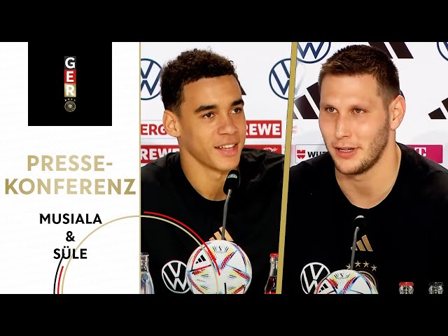 🎙️ Pressekonferenz mit Jamal Musiala und Niklas Süle