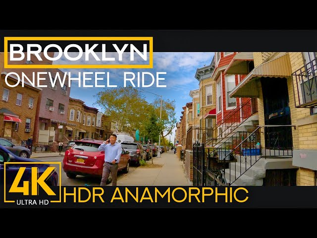 Streets of Brooklyn in 4K HDR - Onewheel Ride from Bensonhurst to Prospect Park, NYC