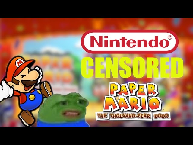 Nintendo Has Censored Paper Mario The Thousand Year Door!...