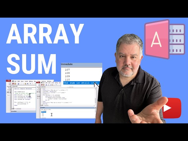 How to Sum an Array in VBA
