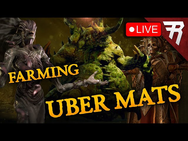 Diablo 4: Farming Uber Boss Materials Livestream Gameplay