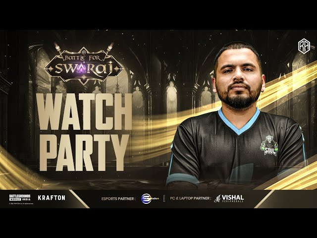 RA Esports Presents, Battle For Swaraj S1 | League Stage Day 1 | Watch Party with SID