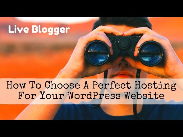 How To Choose A Perfect Hosting For Your WordPress Website