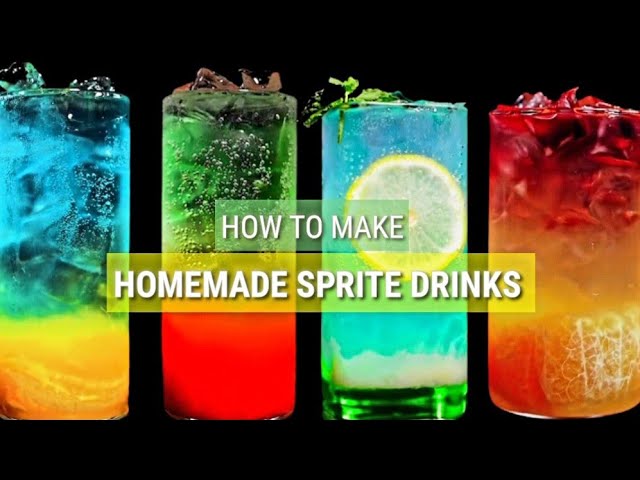 SPRITE HOMEMADE DRINKS | 10 EASY MADE PART 2🍸