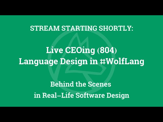 Live CEOing Ep 804: Language Design in the Wolfram Language [Tabular]
