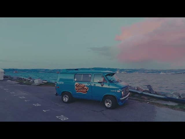 Drone sunset treaure island with my Boogie Van