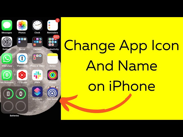 How to Change App Icon & Name on iPhone