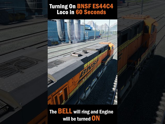 How to start BNSF ES44C4 Loco in 60 Seconds #satisfying #trainsimworld3 #train #locomotive #4k