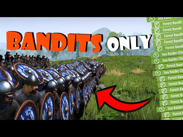 BANDIT ONLY Playthrough in BANNERLORD!