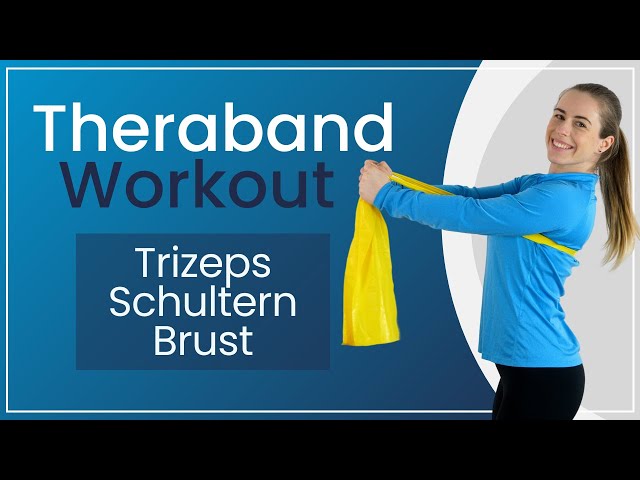 5 Theraband Übungen - Trainiere Trizeps, Brust und Schultern