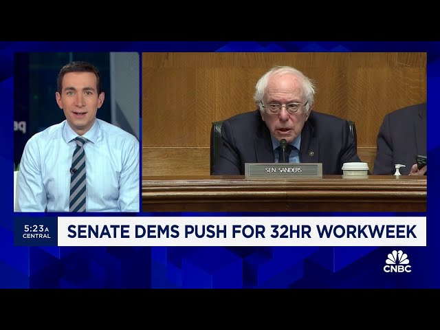 Senate Democrats push for 32-hour workweek