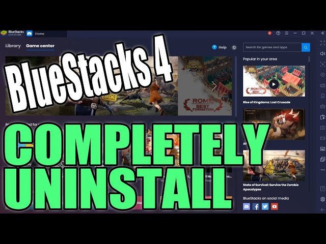 How To Completely Uninstall BlueStacks 4 From Your PC Tutorial | Fix BlueStacks Crashing & Issues