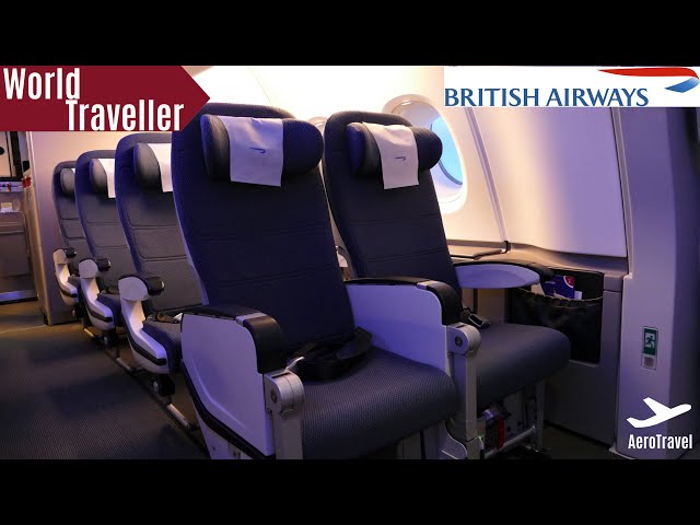 BRITISH AIRWAYS WORLD TRAVELLER (ECONOMY) CABIN REVIEW | BEST SEATS ONBOARD A380 in ECONOMY 4K UHD