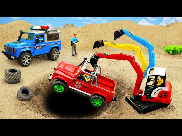 Cranes, Excavators, Trucks, Fire Trucks, Jeeps, Police Cars vs Multiverse Portal