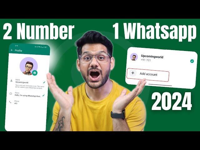 2 Numbers 1 Whatspp Application | 1 whatsapp par 2 account or 2 number kaise chalaye ?