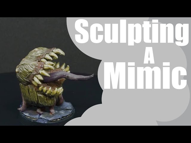 Sculpting a DnD Mimic Miniature from Scratch