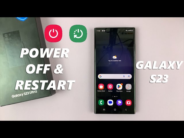 How To Turn Off and Restart Samsung Galaxy S23 / S23 Ultra | Switch Off   #galaxys23ultra