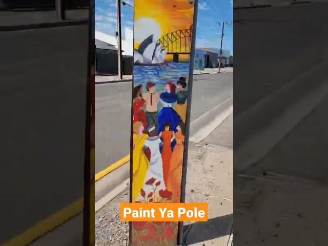 Stobie Pole artwork on display in Adelaide. #shorts