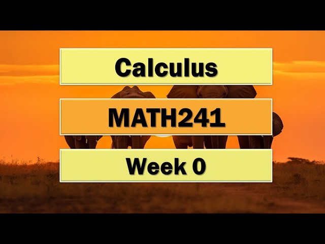 Math241 | Week 0 "Sample"