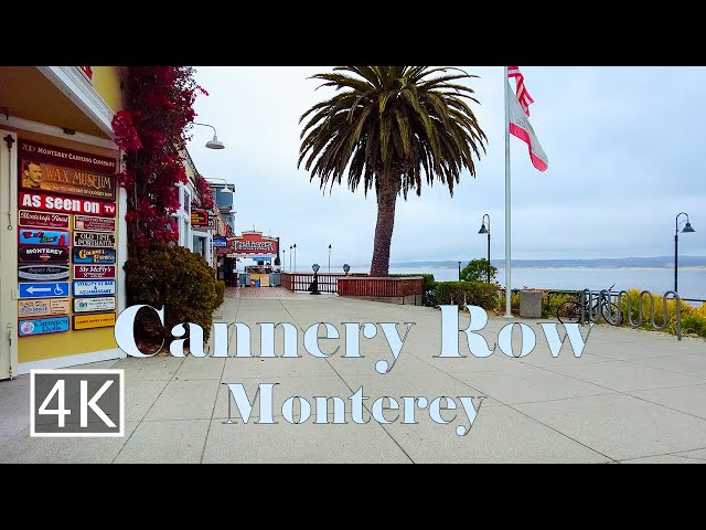 [4K] Cannery Row - Monterey - California USA - Walking Tour